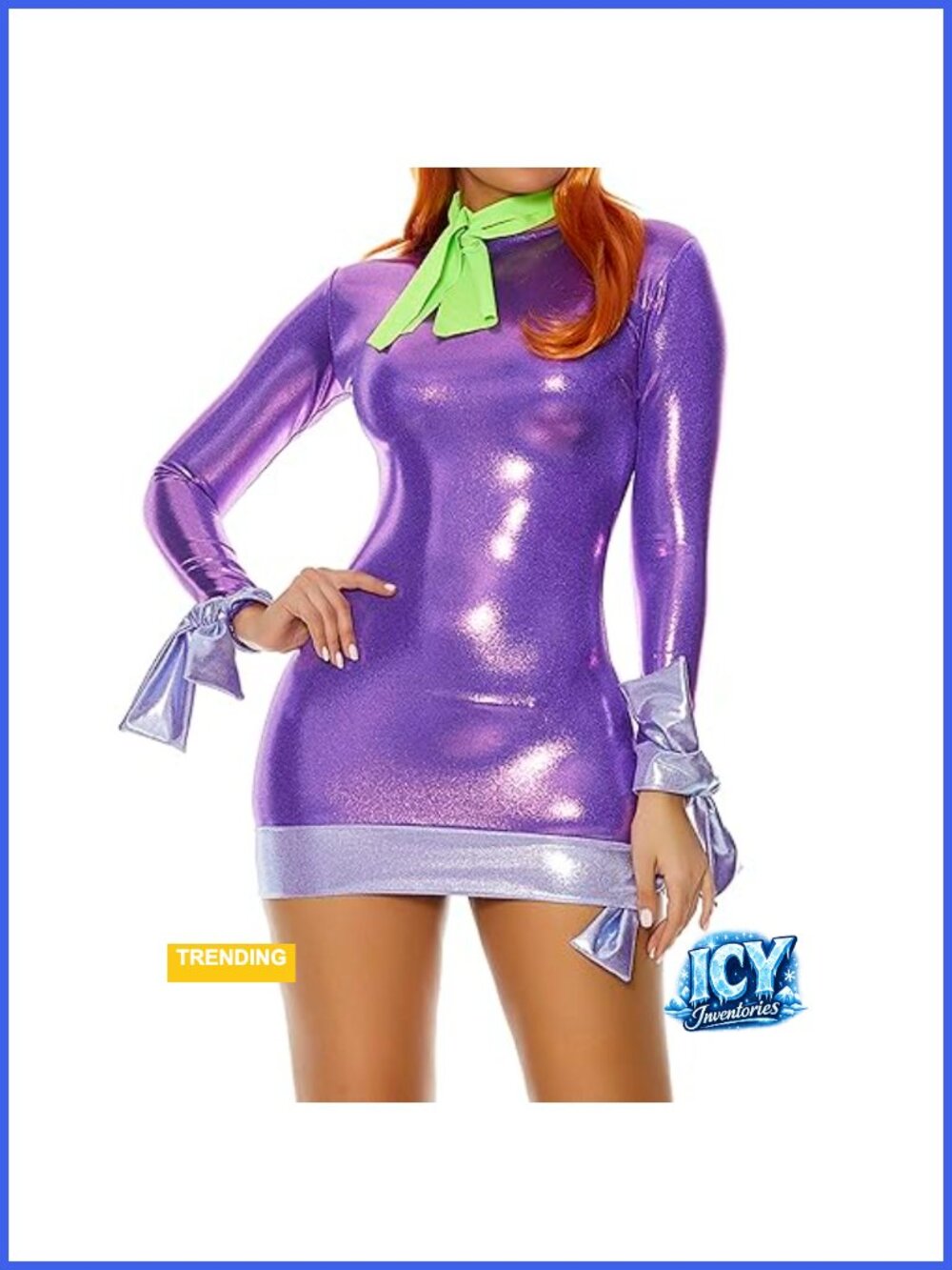 Forplay Model Detective Cartoon Character Costume Halloween Purple